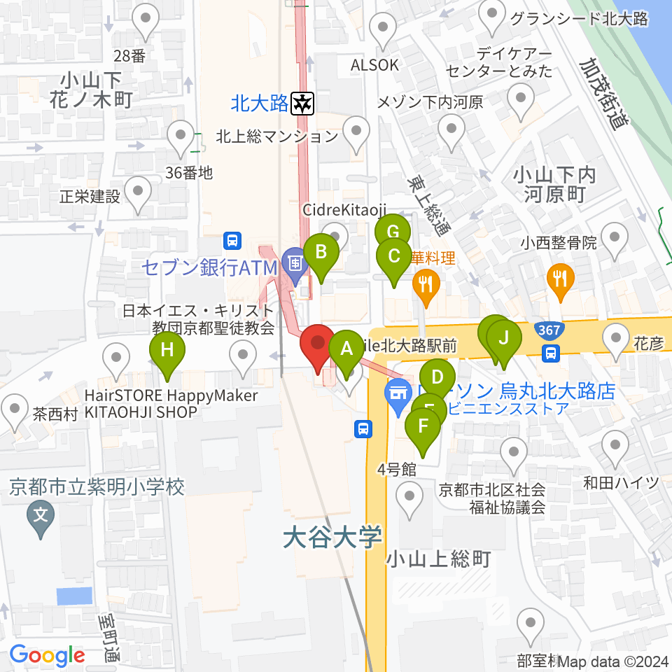 Radio Mix Kyoto周辺の駐車場・コインパーキング一覧地図