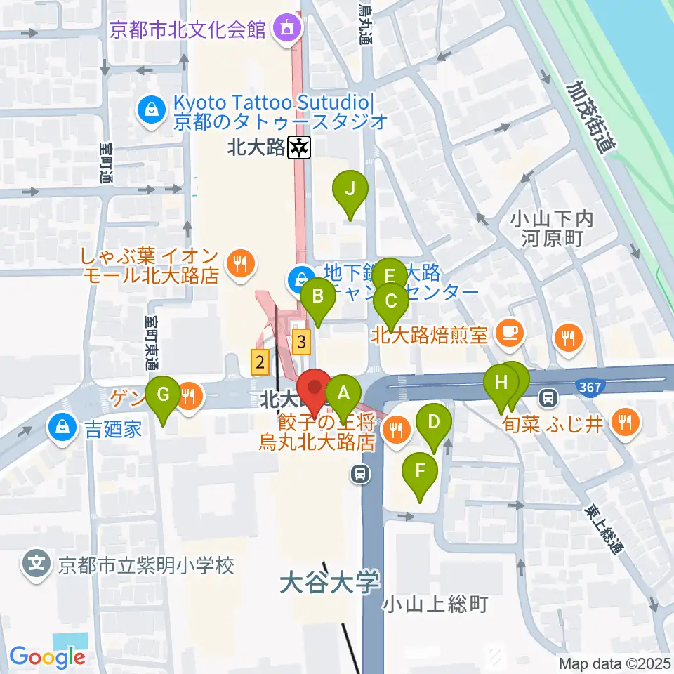 Radio Mix Kyoto周辺の駐車場・コインパーキング一覧地図