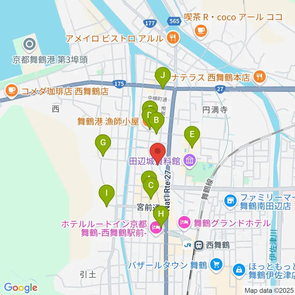 FMまいづる周辺の駐車場・コインパーキング一覧地図