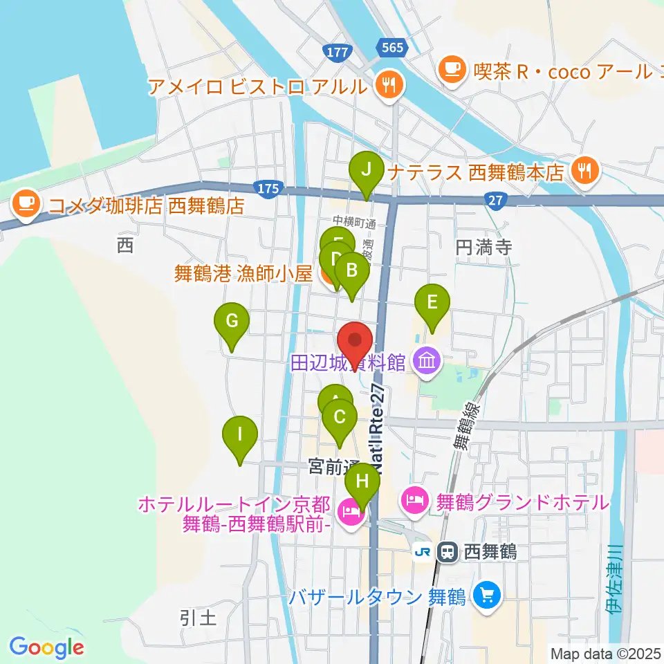 FMまいづる周辺の駐車場・コインパーキング一覧地図