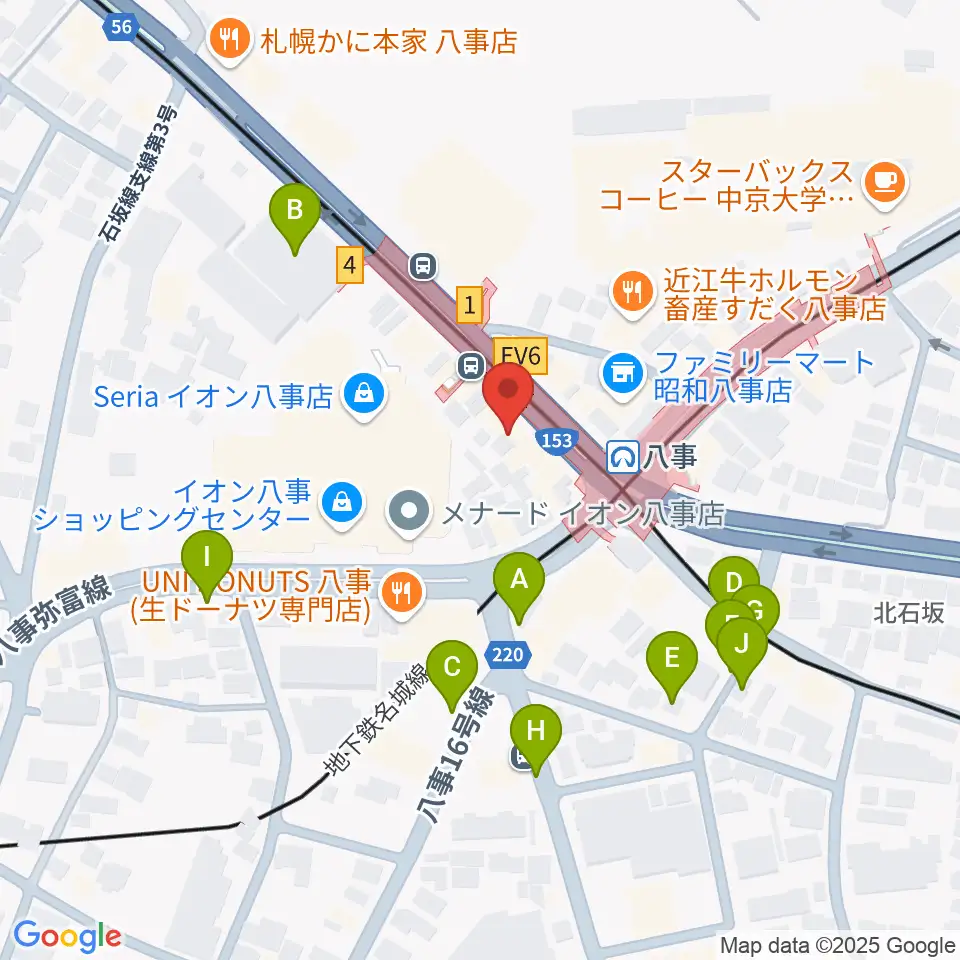 ポワンポワンスタジオ八事校周辺の駐車場・コインパーキング一覧地図