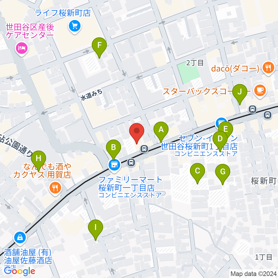 桜新町NEIGHBOR周辺の駐車場・コインパーキング一覧地図