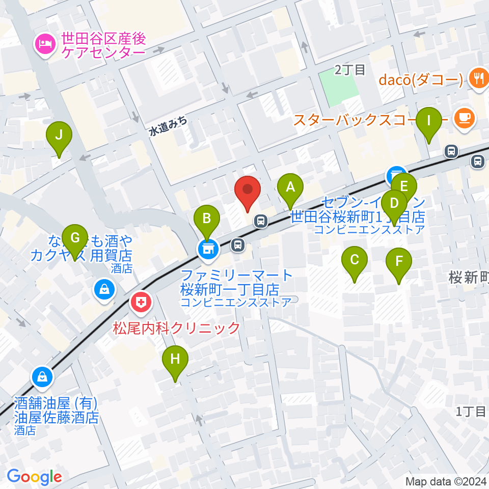 桜新町NEIGHBOR周辺の駐車場・コインパーキング一覧地図