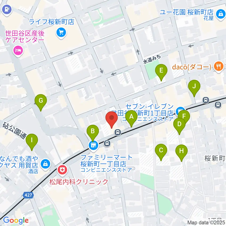 桜新町NEIGHBOR周辺の駐車場・コインパーキング一覧地図