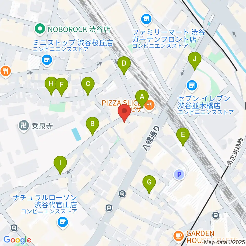 代官山スペースオッド周辺の駐車場・コインパーキング一覧地図