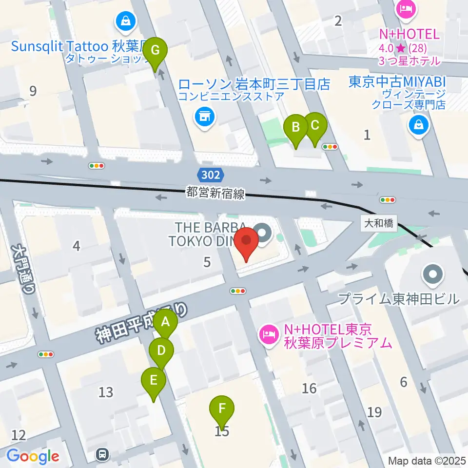 ヴィアクレモナ・ヴァイオリン工房周辺の駐車場・コインパーキング一覧地図