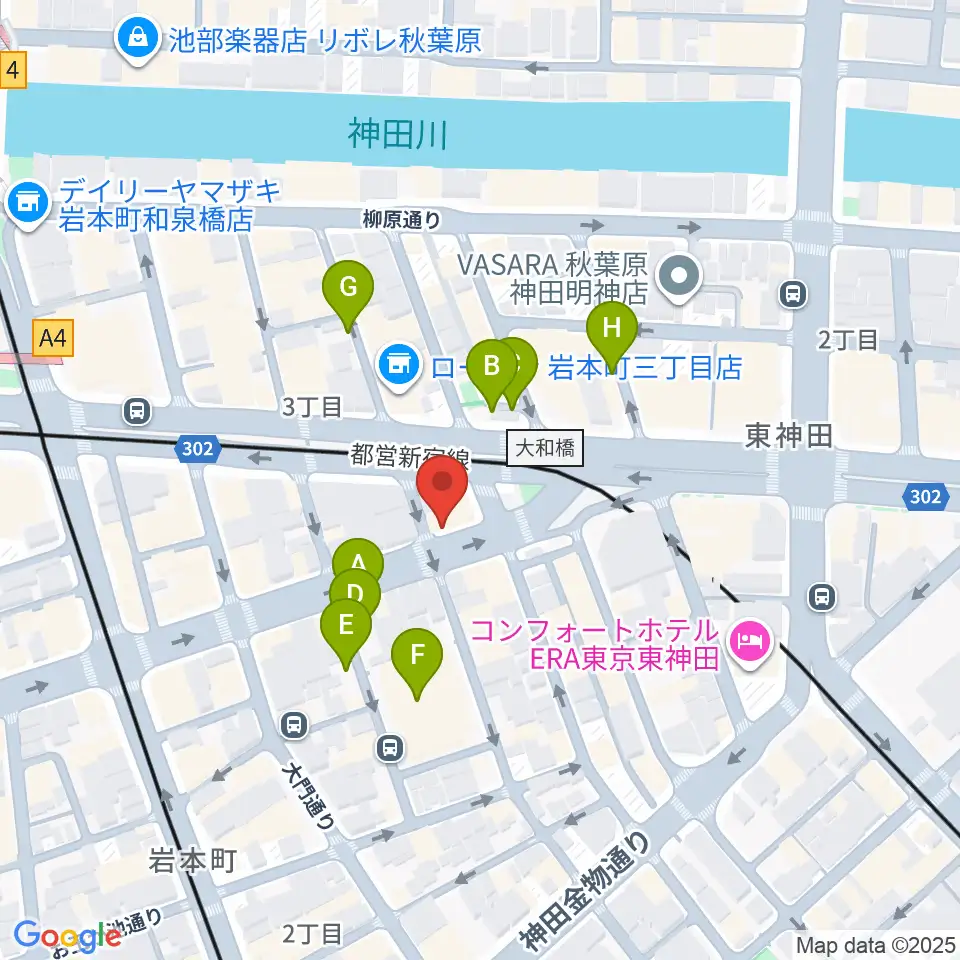 ヴィアクレモナ・ヴァイオリン工房周辺の駐車場・コインパーキング一覧地図