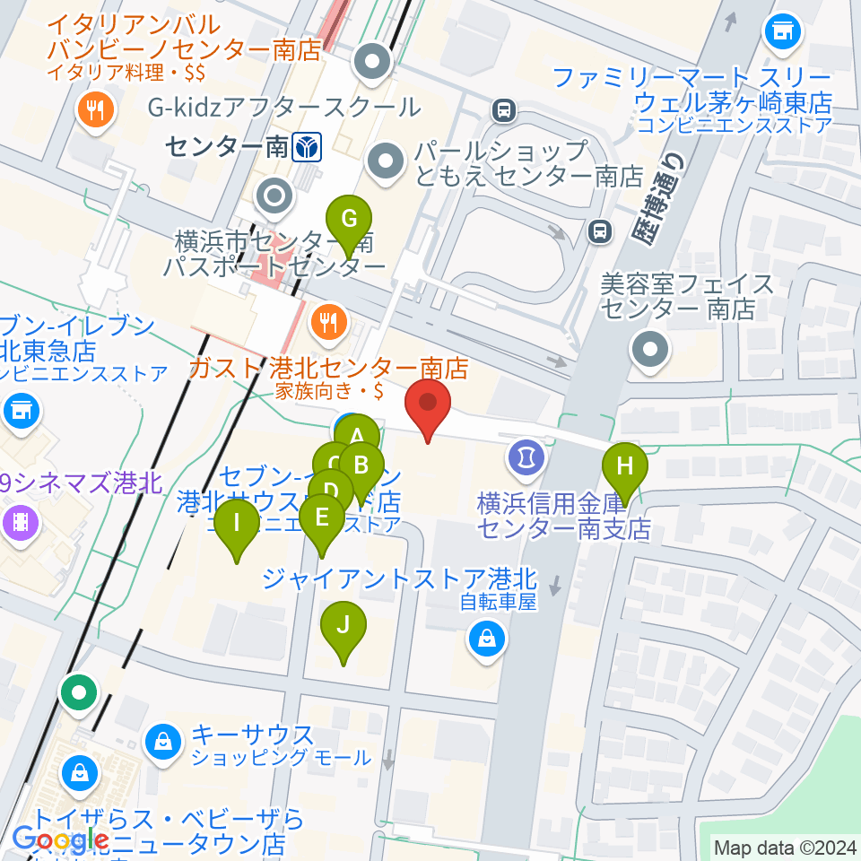 音楽サロンAria周辺の駐車場・コインパーキング一覧地図