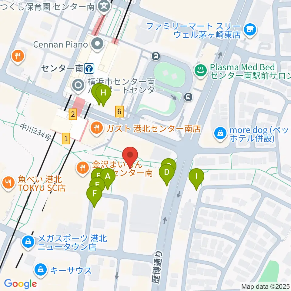音楽サロンAria周辺の駐車場・コインパーキング一覧地図