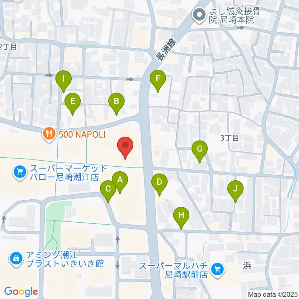 アール・エイチ・ワイ尼崎スタジオ周辺の駐車場・コインパーキング一覧地図