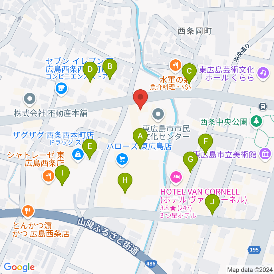 Music Pro Shopセッション西条駅前店周辺の駐車場・コインパーキング一覧地図