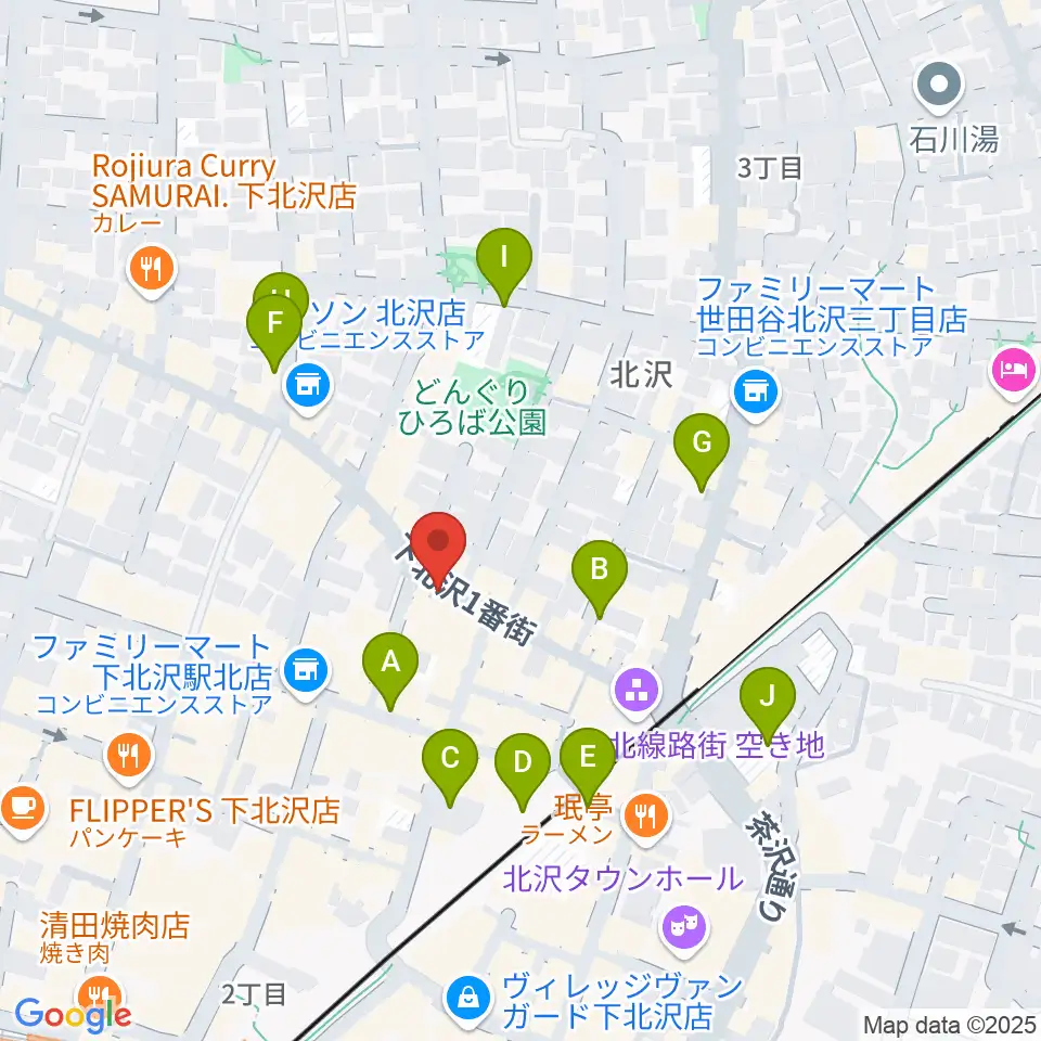 ピアノスタジオノア 下北沢店周辺の駐車場・コインパーキング一覧地図