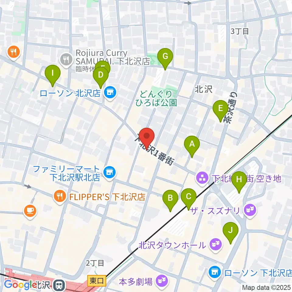 ピアノスタジオノア 下北沢店周辺の駐車場・コインパーキング一覧地図