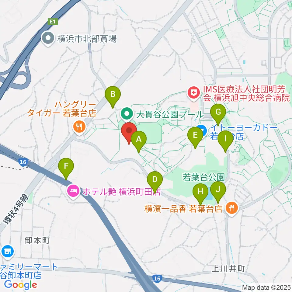 打鼓音 和太鼓教室周辺の駐車場・コインパーキング一覧地図
