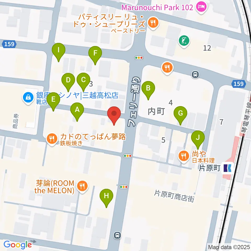 MUSIC FARM周辺の駐車場・コインパーキング一覧地図