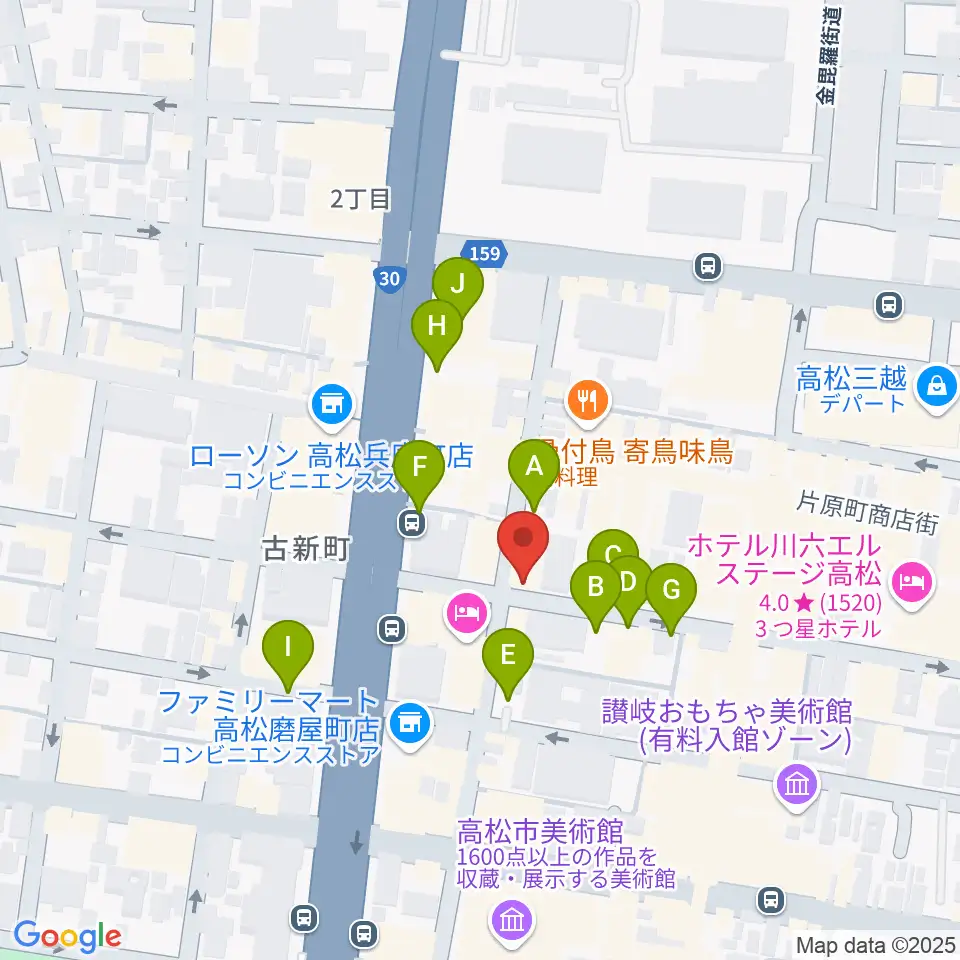 add9 Guitars周辺の駐車場・コインパーキング一覧地図