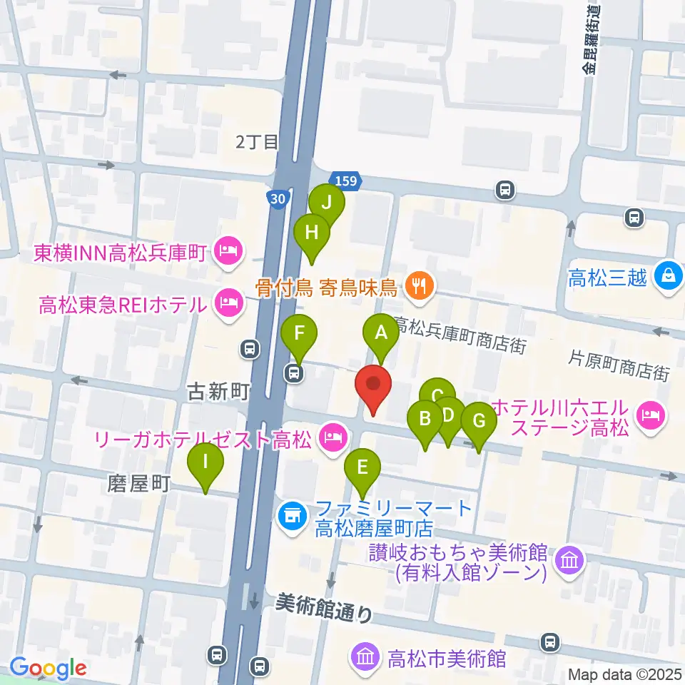 add9 Guitars周辺の駐車場・コインパーキング一覧地図