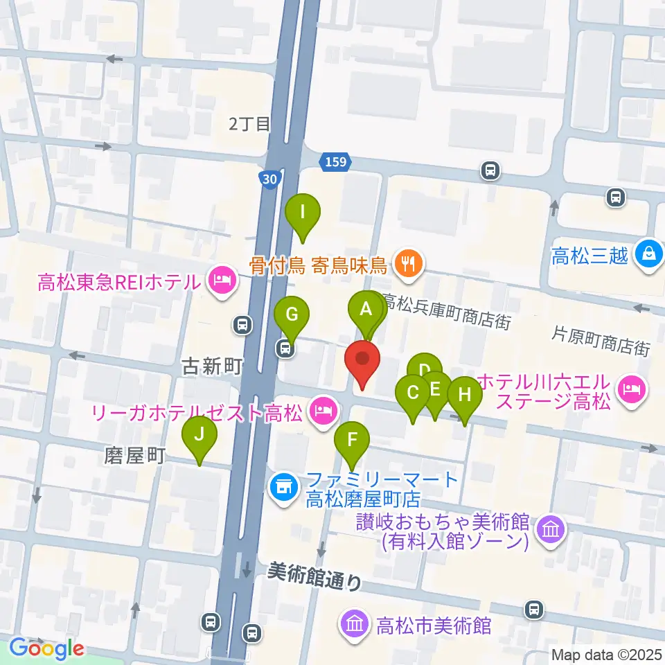 add9 Guitars周辺の駐車場・コインパーキング一覧地図