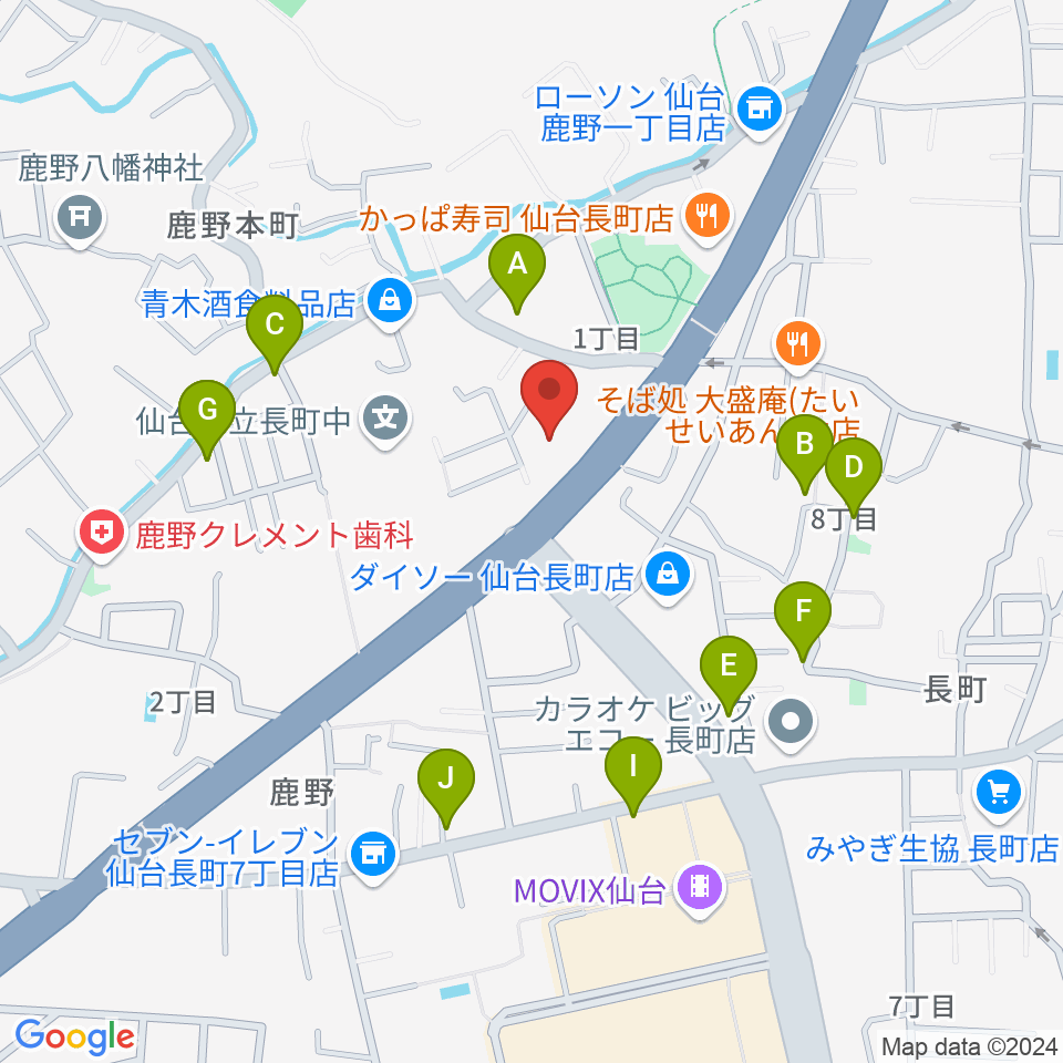 ピアノ教室 ポコアポコ周辺の駐車場・コインパーキング一覧地図