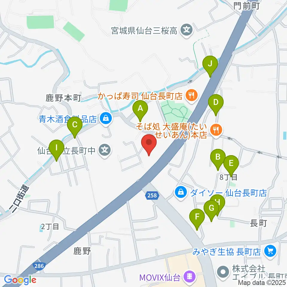 ピアノ教室 ポコアポコ周辺の駐車場・コインパーキング一覧地図