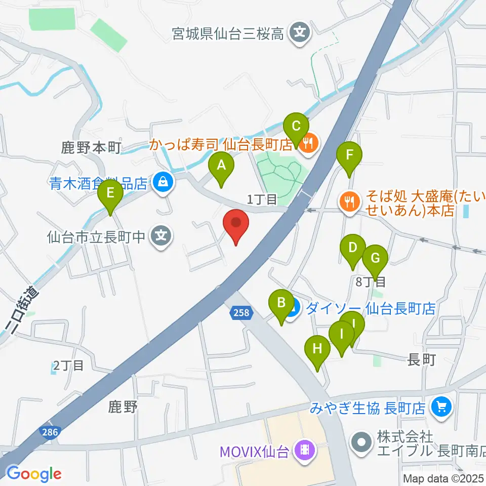ピアノ教室 ポコアポコ周辺の駐車場・コインパーキング一覧地図