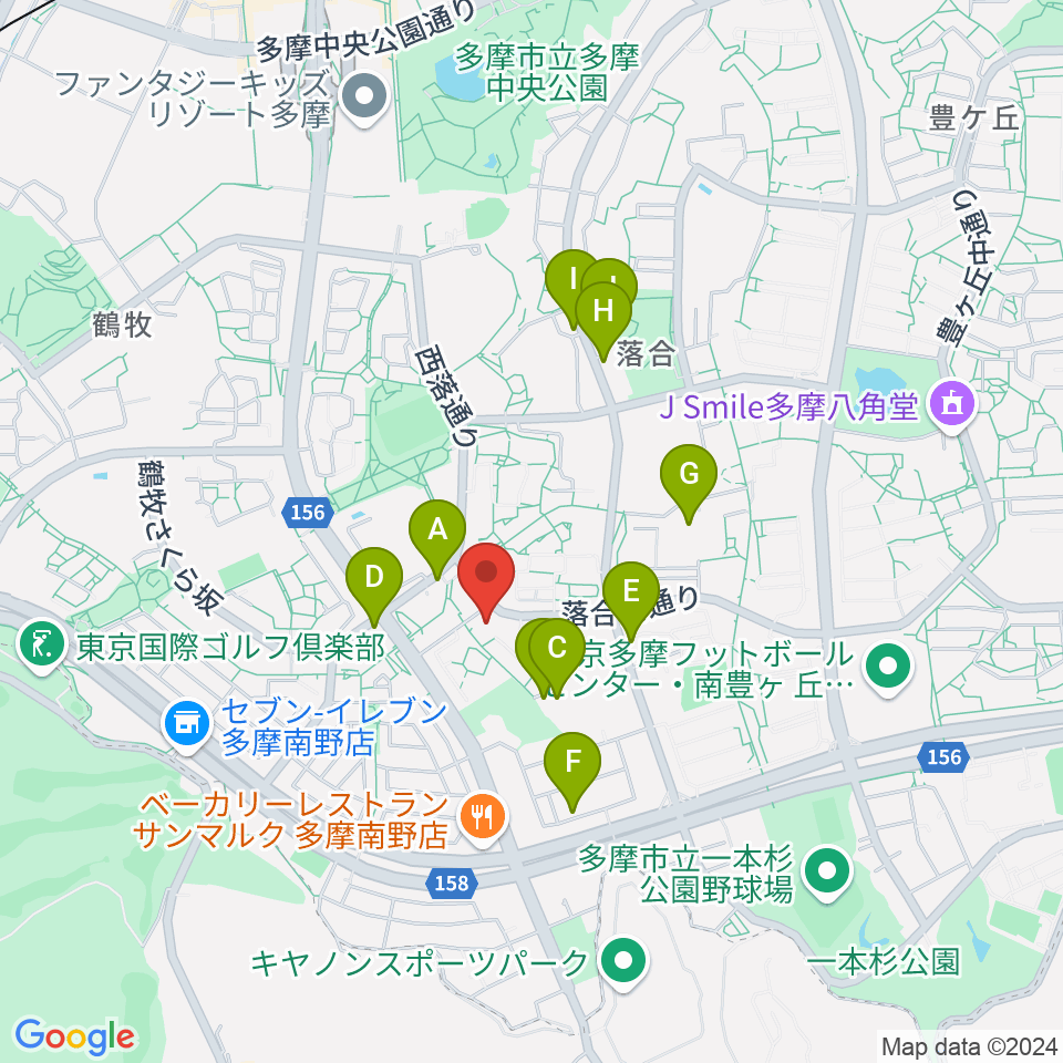 多摩市トムハウス周辺の駐車場・コインパーキング一覧地図