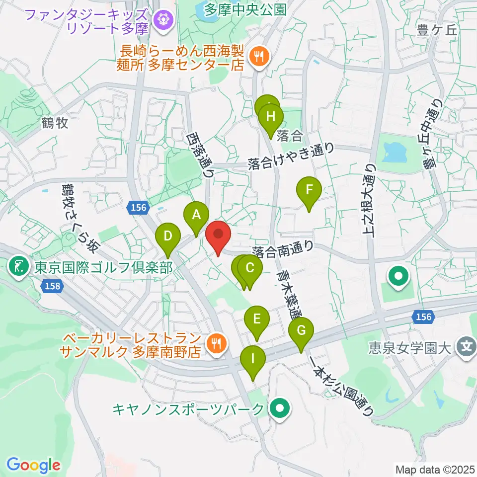 多摩市トムハウス周辺の駐車場・コインパーキング一覧地図