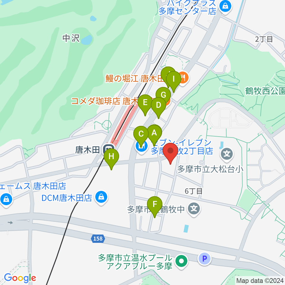 からきだ菖蒲館周辺の駐車場・コインパーキング一覧地図