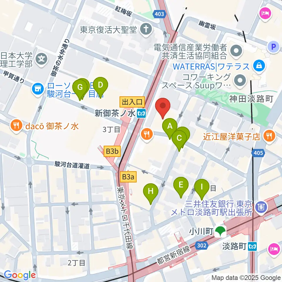 全電通労働会館周辺の駐車場・コインパーキング一覧地図