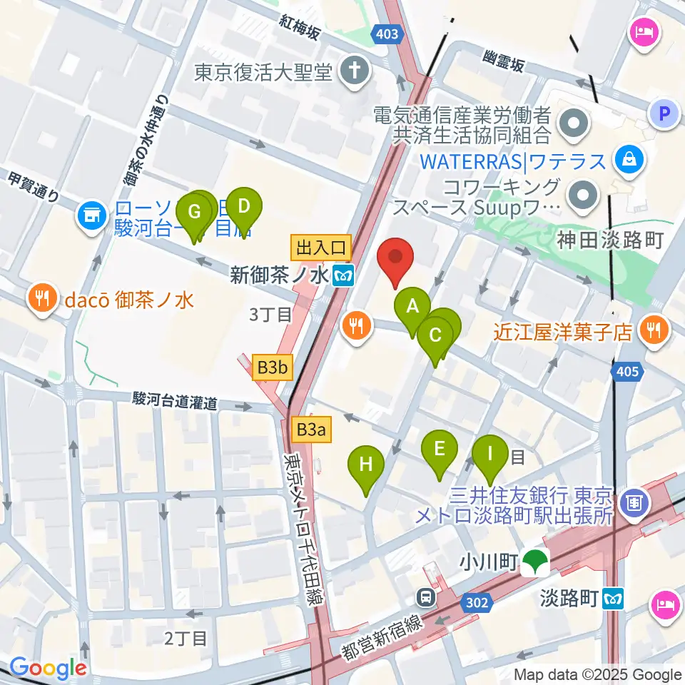 全電通労働会館周辺の駐車場・コインパーキング一覧地図