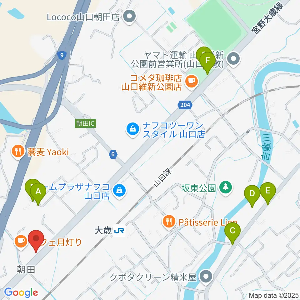 下関十字堂楽器店 ウインドぷらす周辺の駐車場・コインパーキング一覧地図