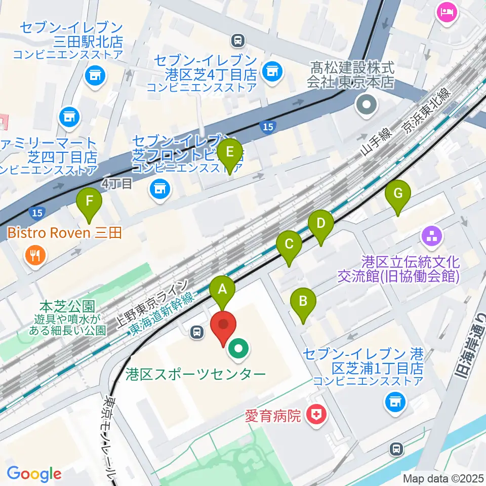 港区立男女平等参画センター リーブラ周辺の駐車場・コインパーキング一覧地図