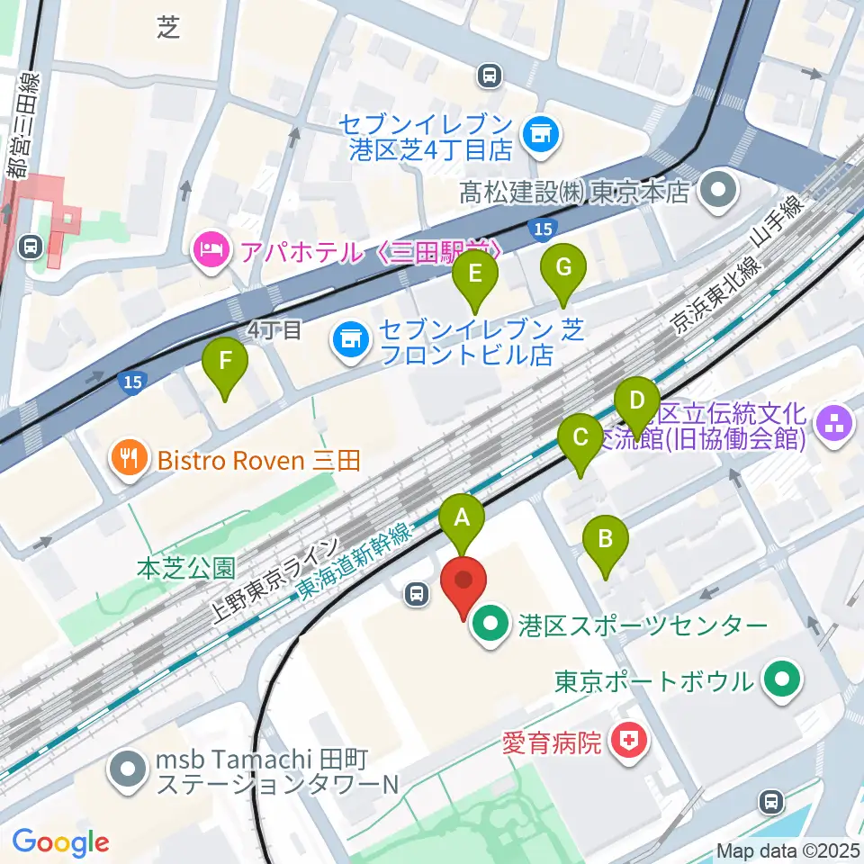 港区立男女平等参画センター リーブラ周辺の駐車場・コインパーキング一覧地図