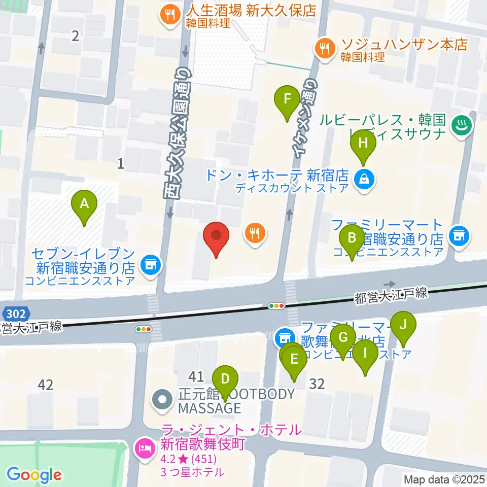 新宿SHOWBOX周辺の駐車場・コインパーキング一覧地図