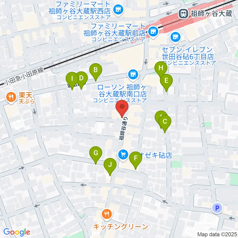 祖師谷大蔵エクレルシ周辺の駐車場・コインパーキング一覧地図