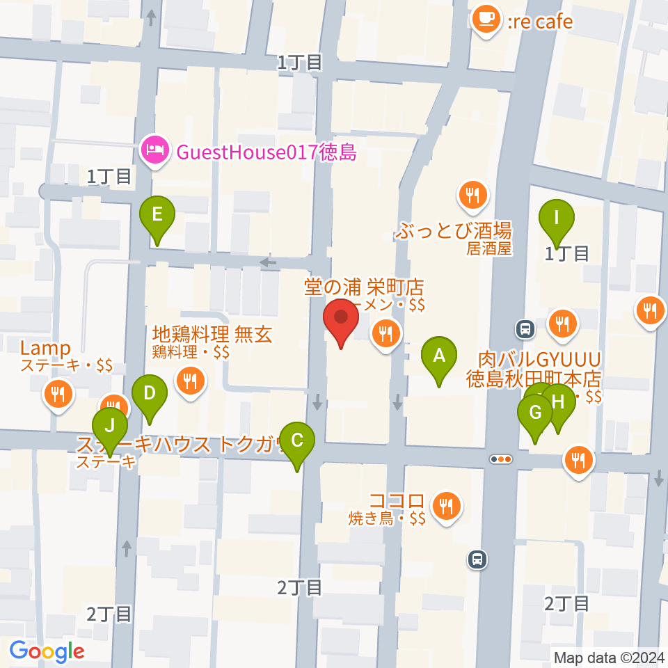 徳島HOT ROD周辺の駐車場・コインパーキング一覧地図