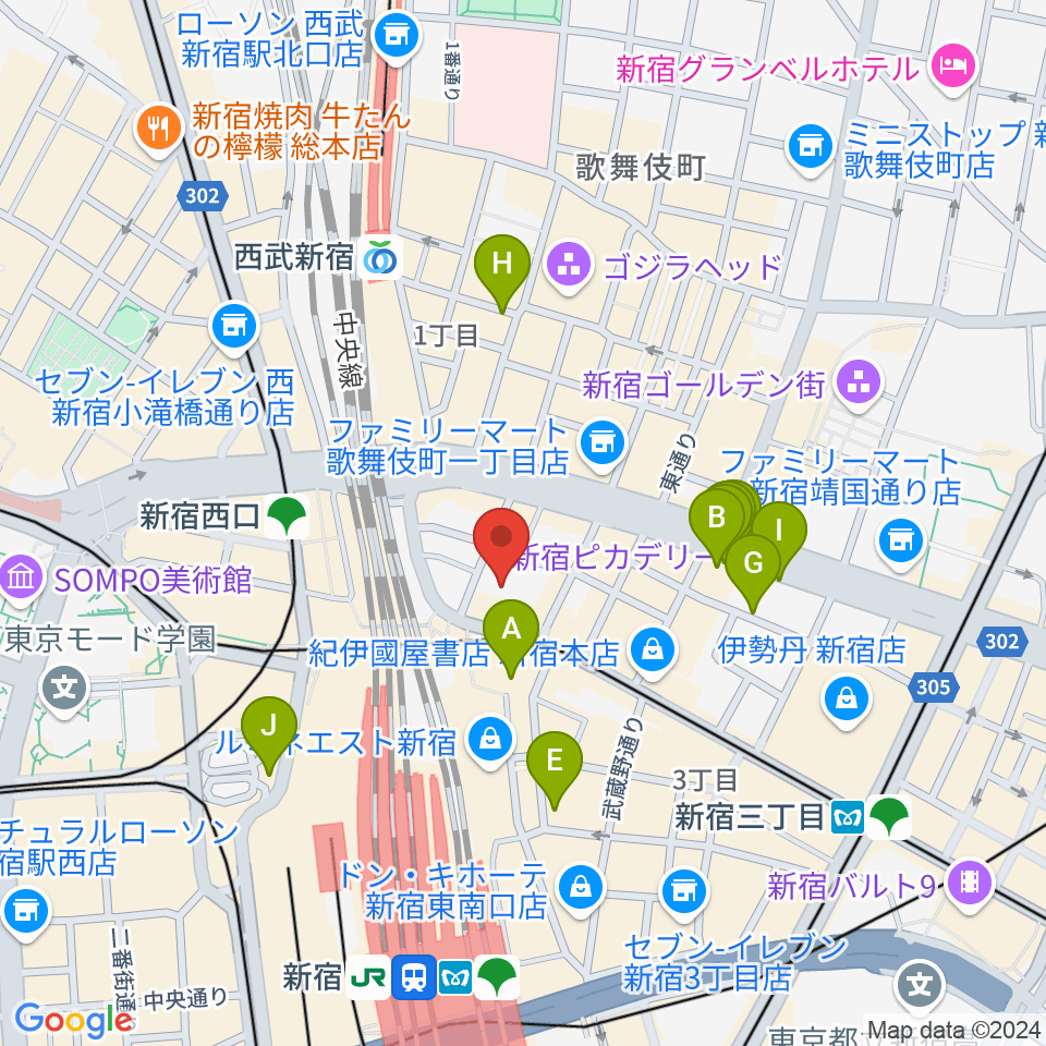 KeyStudio周辺の駐車場・コインパーキング一覧地図