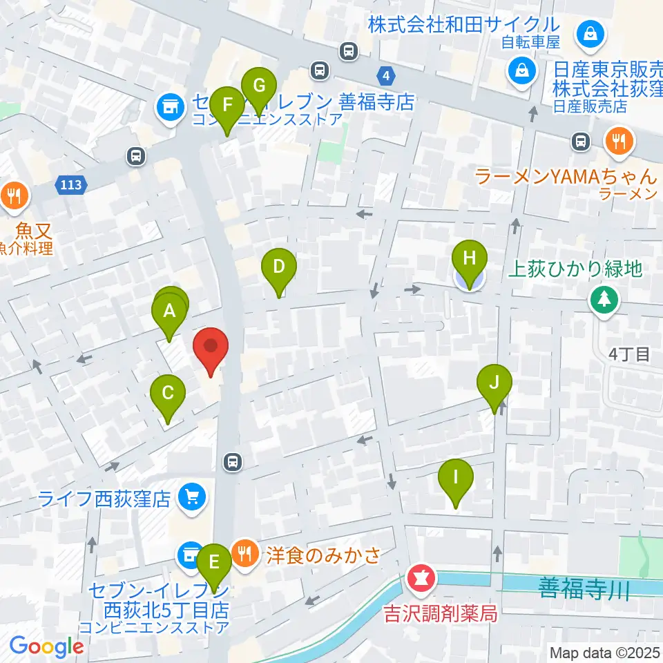 遊空間がざびぃ周辺の駐車場・コインパーキング一覧地図