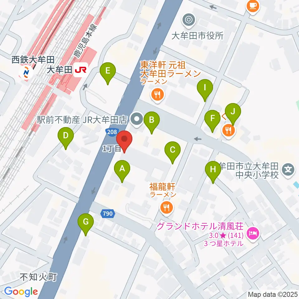 FMたんと周辺の駐車場・コインパーキング一覧地図
