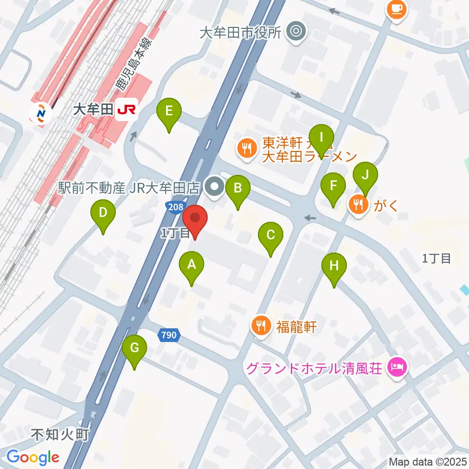 FMたんと周辺の駐車場・コインパーキング一覧地図