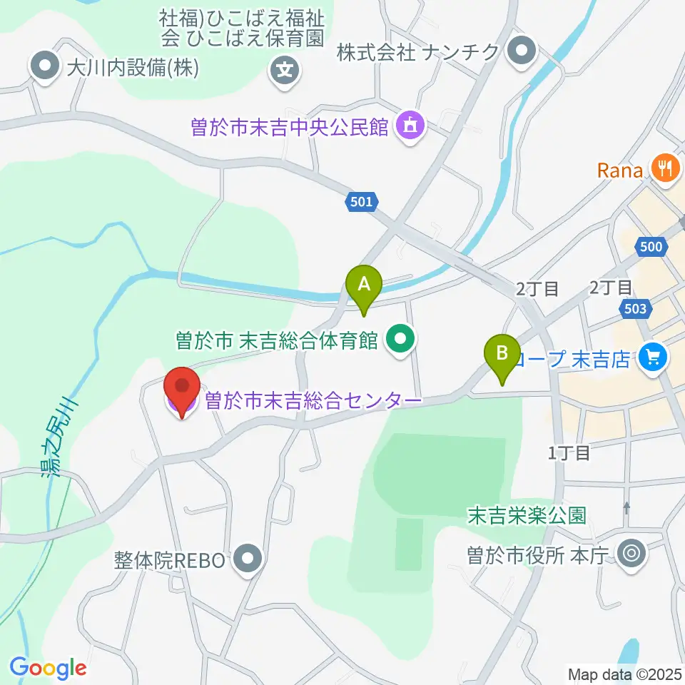 末吉総合センター周辺の駐車場・コインパーキング一覧地図
