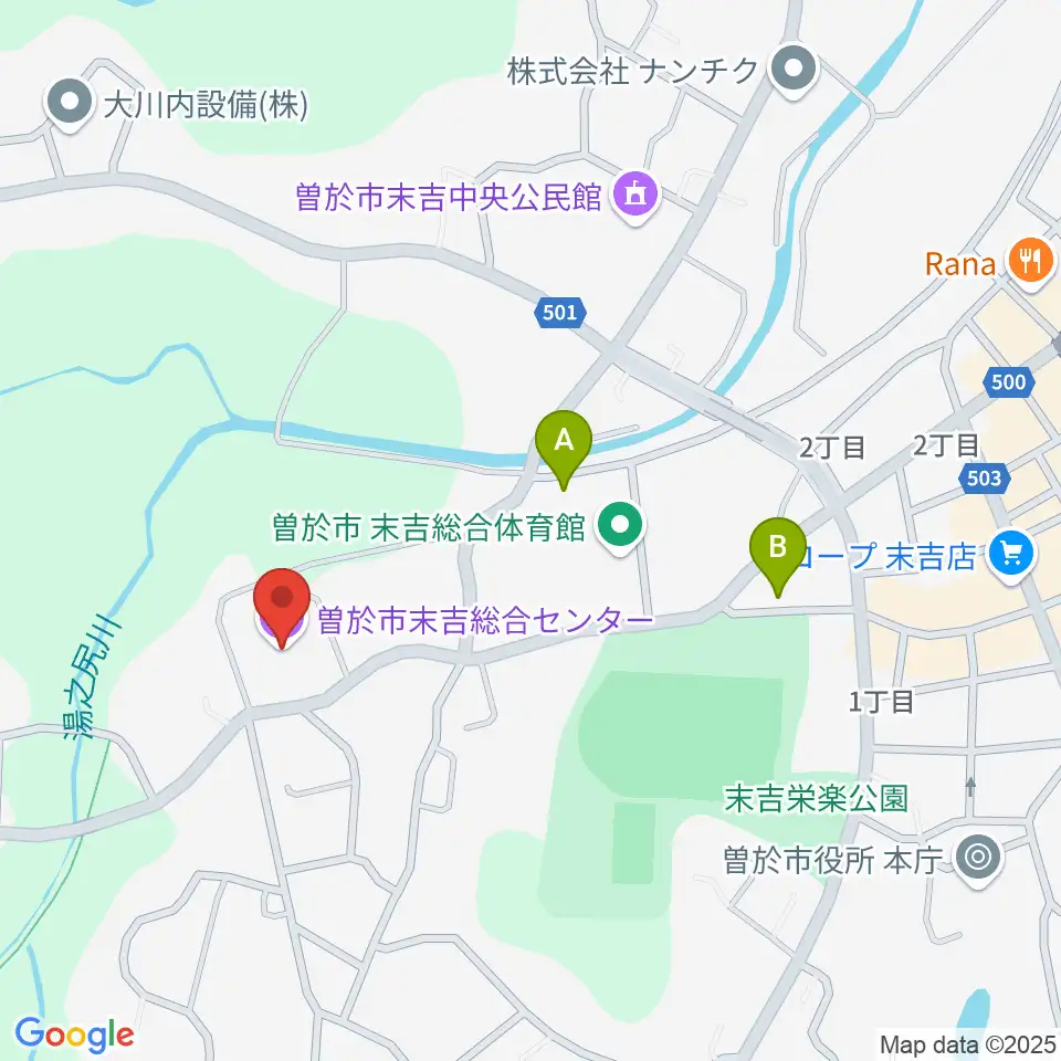 末吉総合センター周辺の駐車場・コインパーキング一覧地図