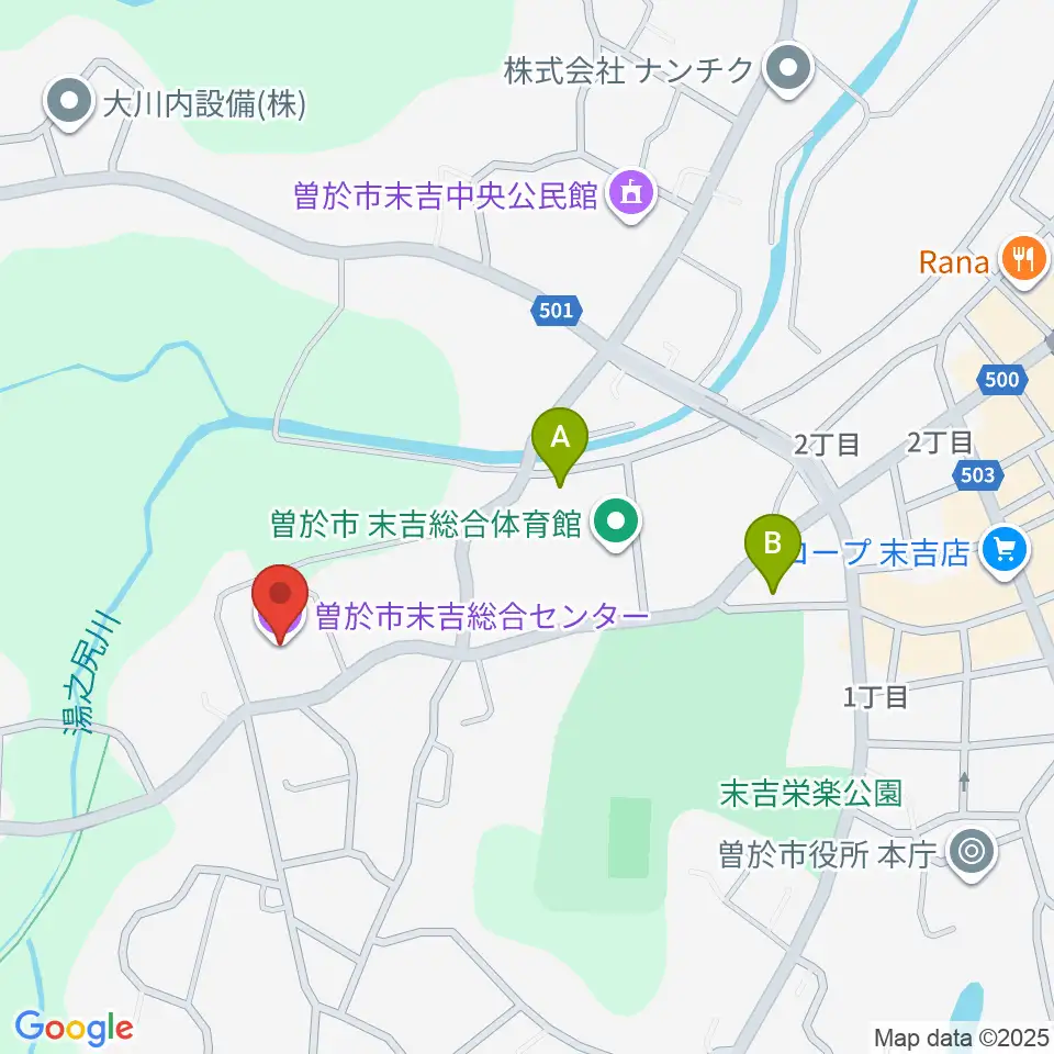 末吉総合センター周辺の駐車場・コインパーキング一覧地図