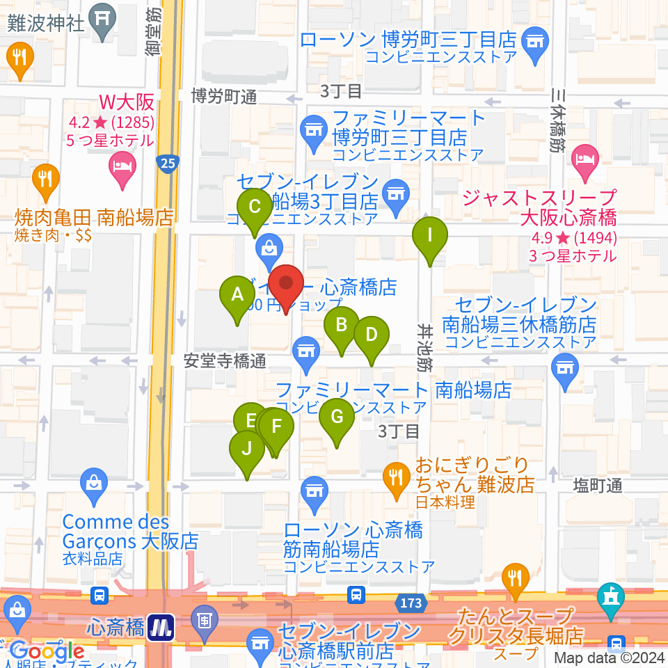 三木楽器ウインドフォレスト周辺の駐車場・コインパーキング一覧地図