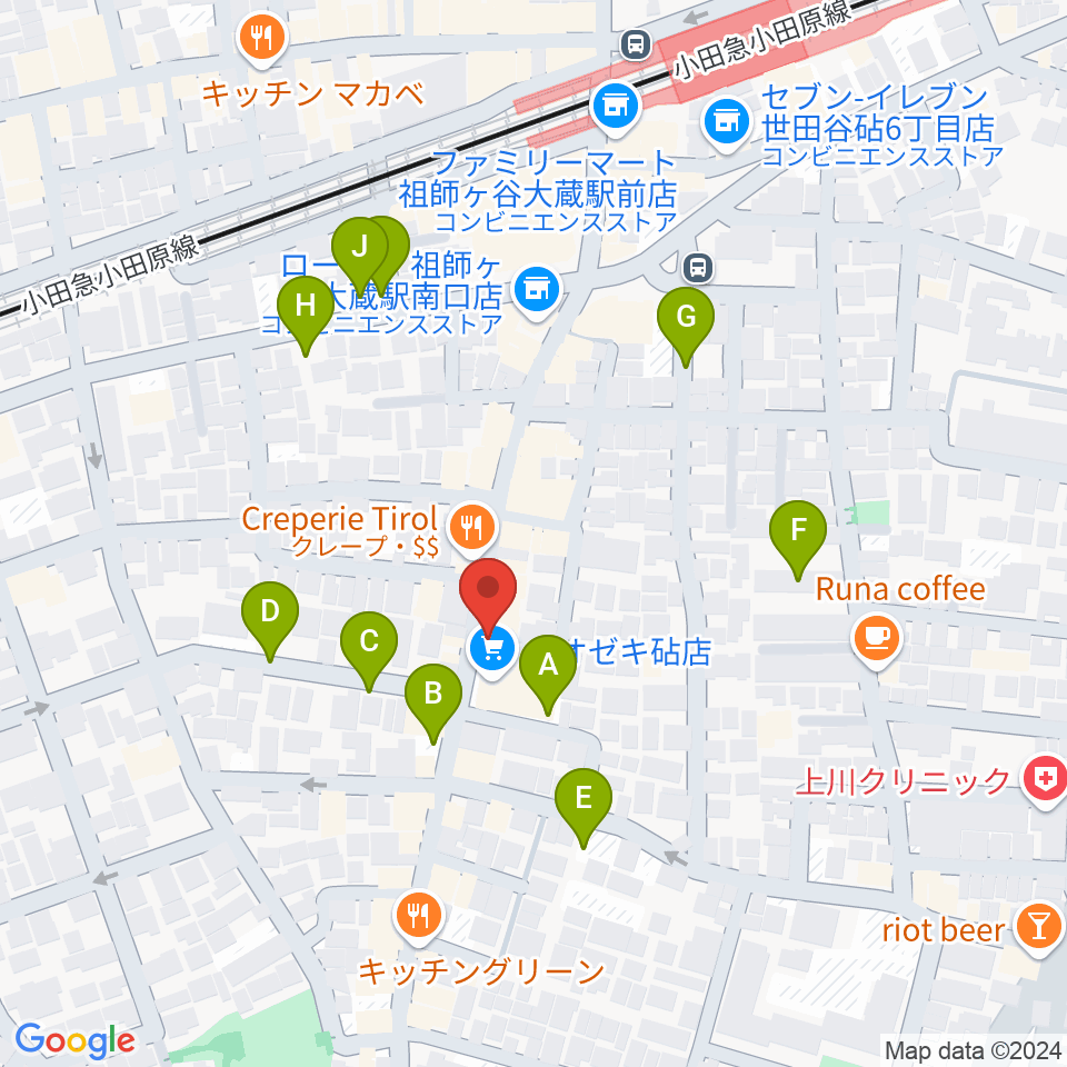 祖師ケ谷大蔵metta周辺の駐車場・コインパーキング一覧地図