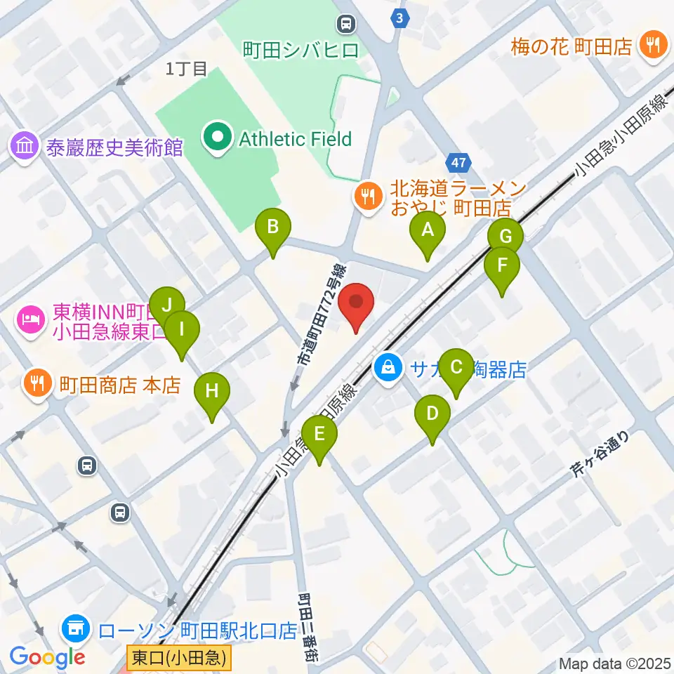 町田INTO THE BLUE周辺の駐車場・コインパーキング一覧地図