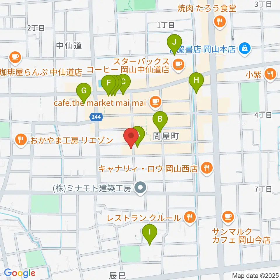スタジオバース問屋町周辺の駐車場・コインパーキング一覧地図