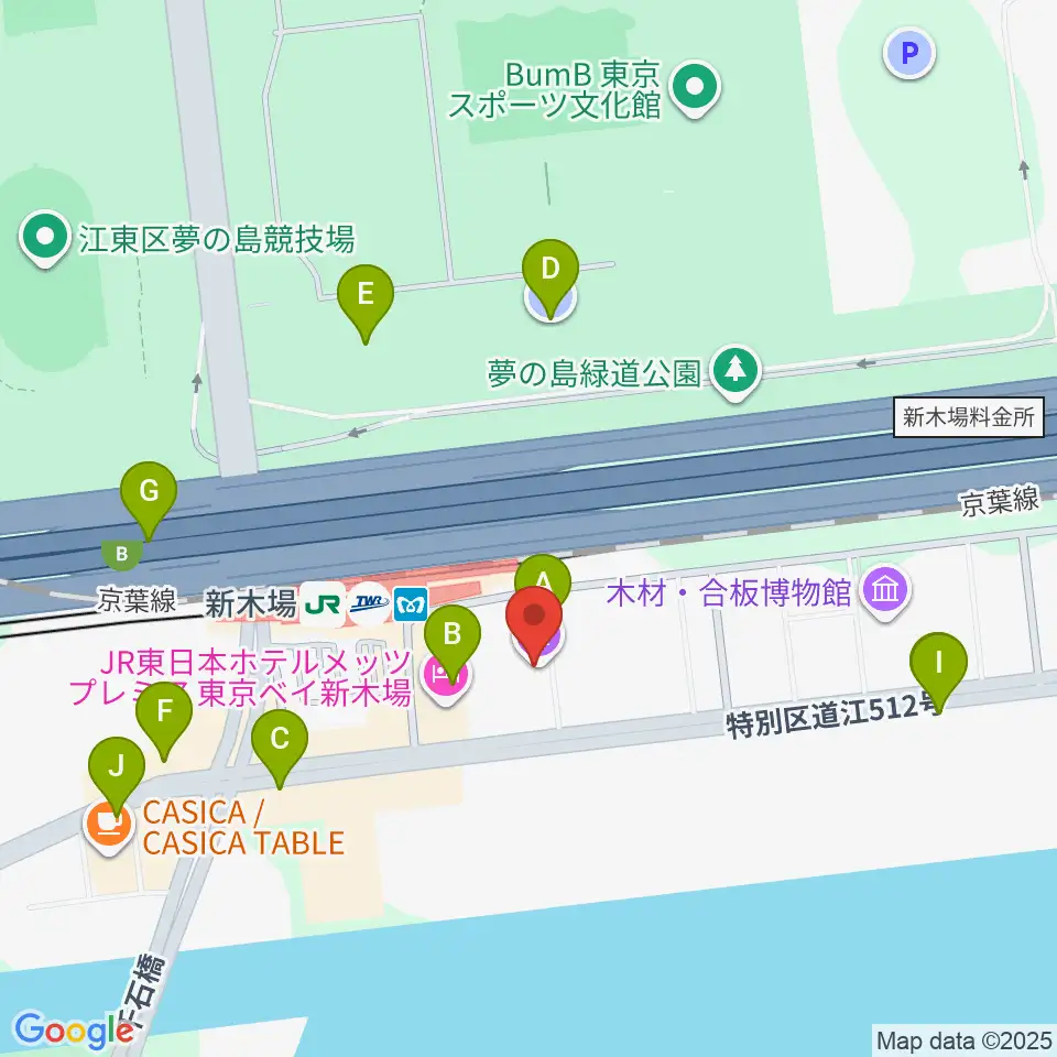 新木場1stRING周辺の駐車場・コインパーキング一覧地図