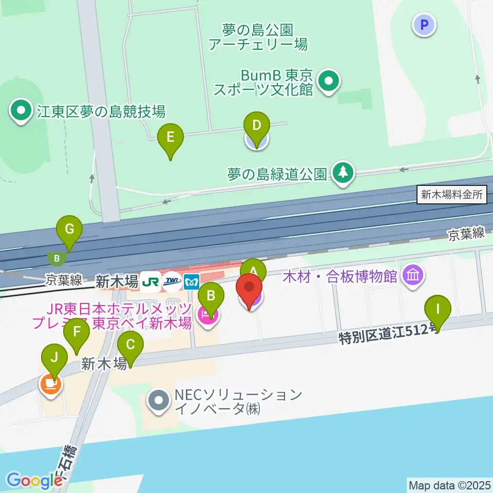 新木場1stRING周辺の駐車場・コインパーキング一覧地図