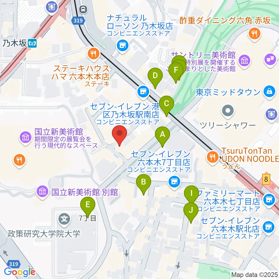 キーストンクラブ東京周辺の駐車場・コインパーキング一覧地図
